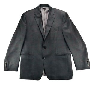 Lauren Ralph Lauren 100% Wool Blazer 42R Grey Old Money Classic Chic Jacket